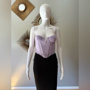 Urban Outfitters- Lilac Lace Bustier Top